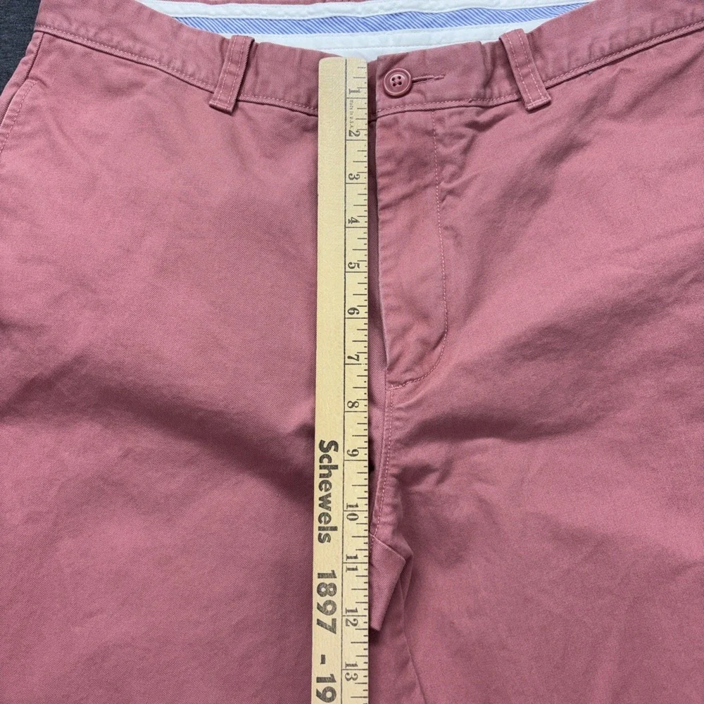 J Crew Essential Pants Mens 34x35 Pink Salmon Slim Chino Straight Preppy Office